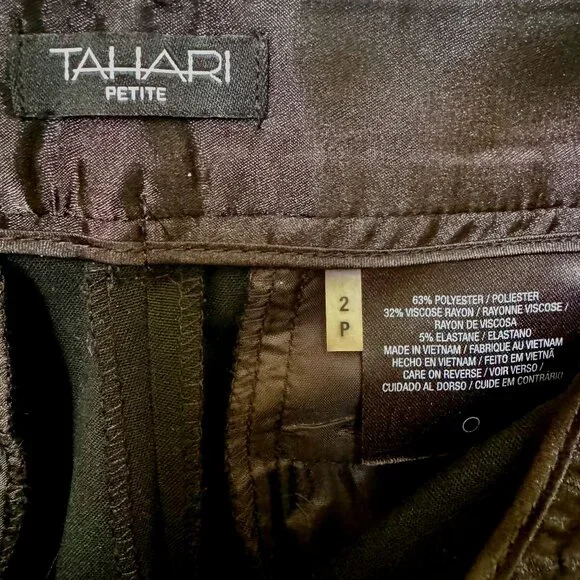 Tahari Elegant Boot Cut Flare Trousers - Picture 8 of 13